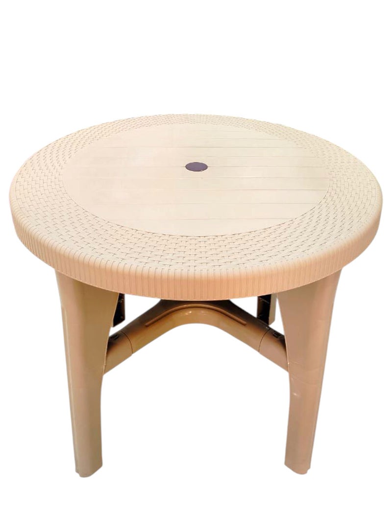 خورشيد للبلاستيك ترابيزة بلاستيكية مرجانة من خورشيد بلاست للبلاستيك - بيج - Image 1